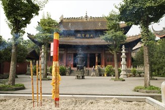 CHINA, Sichuan Province, Chongqing, The Baolun Si Temple is 1500 years old dating back to the