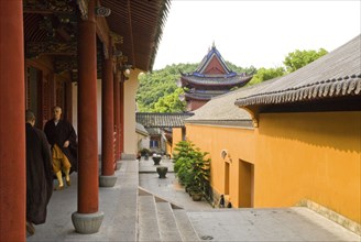 CHINA,  Zhejiang , Putuoshan, Monk's quarters at Puji Temple. While this Buddhist temple's origins
