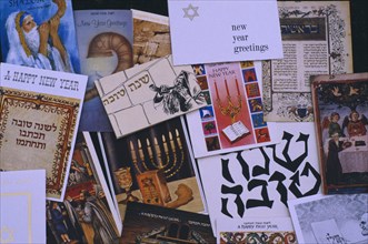 ENGLAND, Religion, Judaism, Jewish New Year cards.