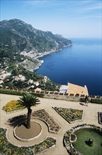 ITALY, Amalfi Coast, Ravello, "Villa Rufolo, view from garden"