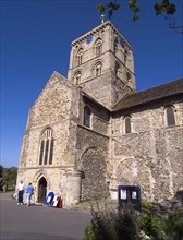 ENGLAND, West Sussex, Shoreham-by-Sea, The Norman Church of St Mary de Haura circa 1100.