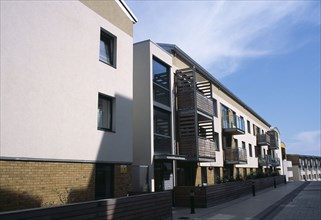 ENGLAND, East Sussex, Brighton, "Modern apartment complex in City Point, a redevelopment of a brown