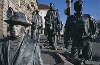 POLAND, Wroclaw, Transition statue by Jerzy Kalina 2005 commemorates those people who disappeared