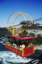 CANADA, Ontario, Niagara, "Whirlpool Spanish aero cable car above Niagara River, downstream from