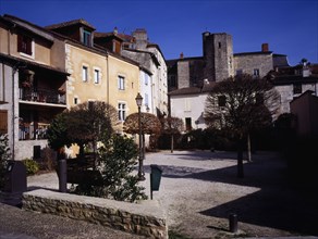 FRANCE, Dordogne, Perigeux, Medieval quarter. Rue des Places.