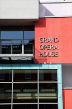 IRELAND, North, Belfast, "Great Victoria Street, Exterior detail of the Grand Opera House modern