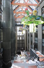 USA, California, Los Angeles, "Glass atrium Tom Bradley wing, LA Central Library"