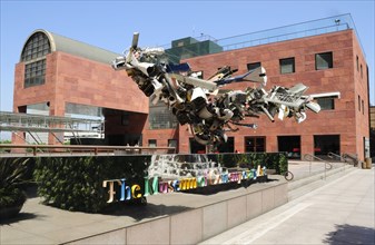 USA, California, Los Angeles, MOCA Museum of COntemporary Art building.