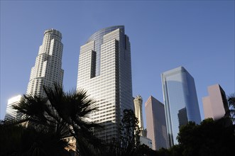 USA, California, Los Angeles, Skyscrapers of financial district downtown