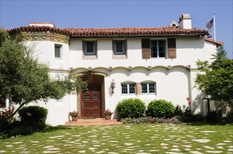 USA, California, Los Angeles, "Adamson House entrance, Malibu"