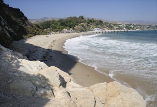 USA, California, Los Angeles, "Paradise Cove beach, Malibu"