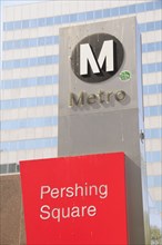 USA, California, Los Angeles, Pershing Square Metro stop