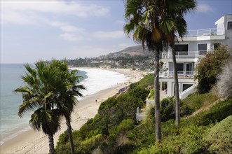 USA, California, Los Angeles, "Cliffs & beach view, Laguna Beach"