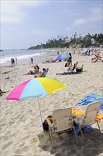 USA, California, Los Angeles, "Beach scene, Laguna Beach"
