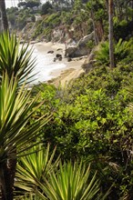 USA, California, Los Angeles, "Secluded cove, View from Heisler Park, Laguna Beach"