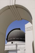 USA, California, Los Angeles, "Observatory through arch, Griffith Park"