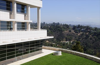 USA, California, Los Angeles, "East building with views across the city, Getty Centre"