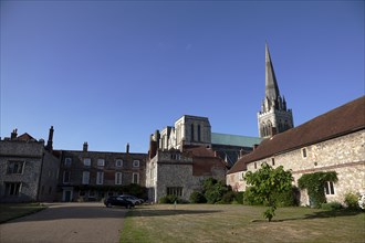 ENGLAND, West Sussex, Chichester, Cathedral and official residences.