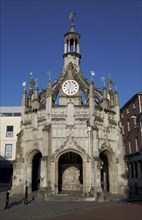 ENGLAND, West Sussex, Chichester, "The Cross, former market place on the intersection of the main