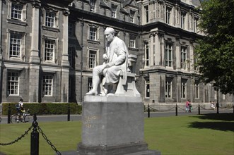 IRELAND, Dublin, Statue of George Salmon  Trinity College.