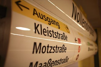 Germany, Berlin, Nollendorfplatz is an Berlin U-Bahn station located on the U1, the U2, the U3, and