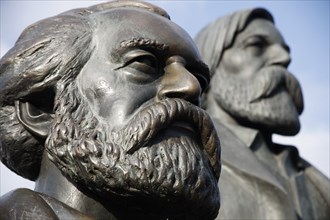 Germany, Berlin, Karl Marx & Friedrich Engels Statue.