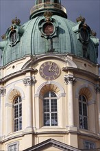 Germany, Berlin, Dome and clock of the Charlottenburg Palace.
