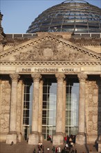 Germany, Berlin, the Reichstag building.