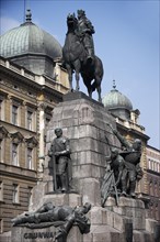 Poland, Krakow, Grunwald Monument by Marian Konieczny original by Antoni Wiwulski was destroyed in