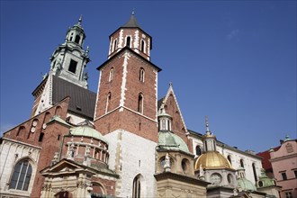 Poland, Krakow, Wawel Cathedral exterior.