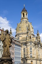 GERMANY, Saxony, Dresden, The restored Baroque church of Frauenkirch Church of Our Lady and