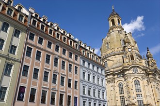 GERMANY, Saxony, Dresden, The restored Baroque church of Frauenkirch Church of Our Lady and