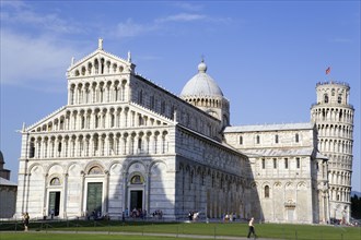 ITALY, Tuscany, Pisa, Campo dei Miracoli or Field of Miracles The Duomo Cathedral and Leaning Tower