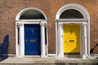 IRELAND, County Dublin, Dublin City, Georgian Doorways.