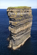 IRELAND, County Mayo, Downpatrick Head, Dún Briste Broken Fort is an impressive sea stack at the