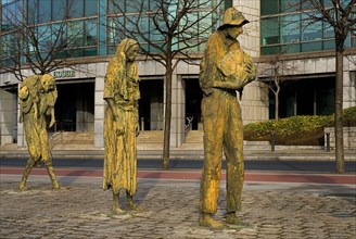 IRELAND, County Dublin, Dublin City, Famine Memorial  The sculpture is dedicated to a million Irish