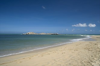 VENEZUELA, Margarita Island, Playa Caribe, View of exotic beach with its tropical crystal clear