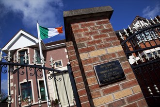 Ireland, North, Belfast, Andersonstown, James Connolly  House, Sinn Fein Headquarters with Irish