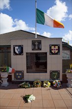 Ireland, North, Belfast, Andersonstown, South Link, IRA Belfast Brigade memorial with Easter