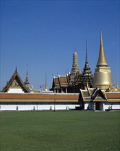 Thailand, Bangkok, Wat Phra Kaeo Grand Palace.