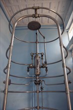Cuba, Sancti Spiritus, Trinidad, Old shower system exhibited at the Museo de Arquiterctura