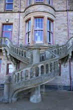 Ireland, North, County Antrim, Belfast Castle with spiral staircase popular for weddings.