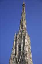 Vienna, Austria. Stephansdom St Stephens Cathedral steeple. Austria Austrian Vienna Wien Viennese