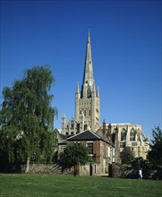 Norwich, Norfolk, England. Cathedral. England English Uk United Kingdom GB Great Britain British