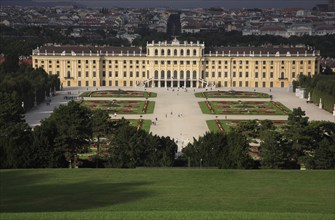 Vienna, Austria. Schonbrunn Palace and formal gardens. Austria Austrian Vienna Wien Viennese
