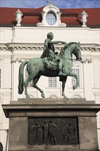 Vienna, Austria. Monument to Emperor Josef II in the courtyard of the Spanish riding school.