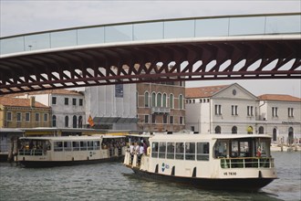 Venice, Veneto, Italy. Ponte di Calatrava Bridge Fourth bridge across the Grand Canal opened