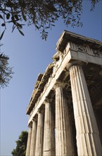 Athens, Attica, Greece. Temple of Hephaestus eastern face. Greece Greek Attica Athens Temple