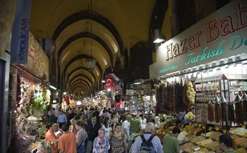 Istanbul, Turkey. Sultanahmet. The Spice Bazaar or Egyptian Bazaar one of the oldest bazaars in the