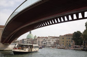 Venice, Veneto, Italy. Ponte di Calatrava Bridge Fourth bridge across the Grand Canal opened in